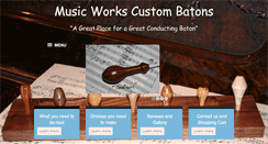 Desktop Screenshot of musicworkscustombatons.com