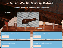 Tablet Screenshot of musicworkscustombatons.com